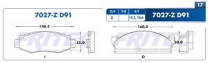D91 (M-7027-Z) BALATAS DEL