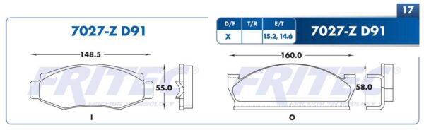 D91 (M-7027-Z) BALATAS DEL